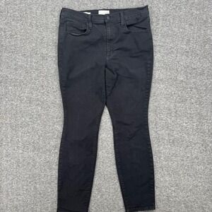 Universal Thread Mens Black High Rise Skinny Jeans Size 14R Solid Stretch Denim